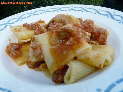 Pasta salciccia e funghi â€“ PÃ¢tes avec saucisse fraiche et cÃ¨pes | Ma